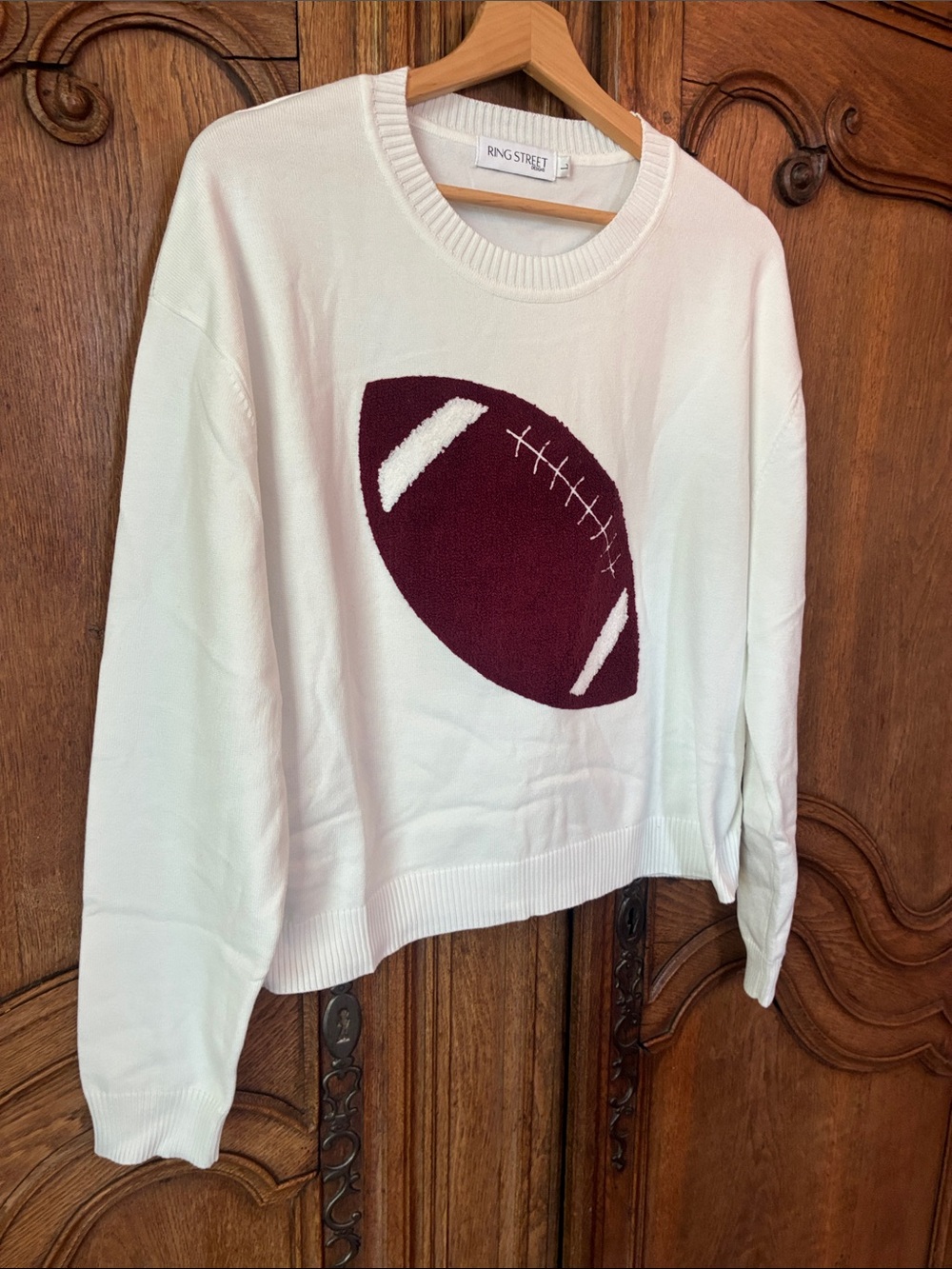 Ring Street Designs Knitted GAME DAY Football Sweater - Picture 4 of 7